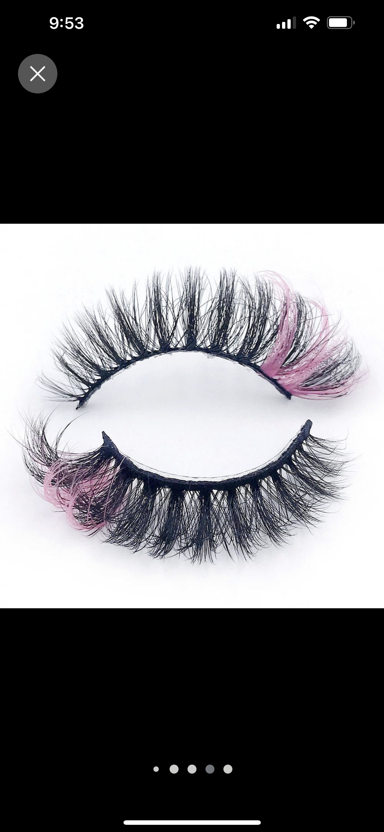 Lashes- Black/ Pink Pop